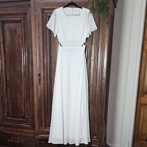 Lulu's Ethereal Side Cutout Maxi Dress